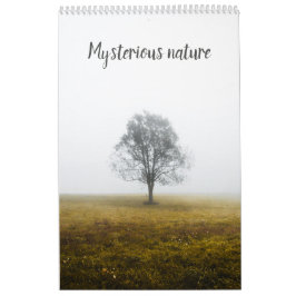 Mysterisk bildkalender för naturlandskap kalender