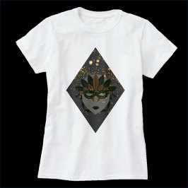 Mysterisk bronze och Black Glitter T Shirt