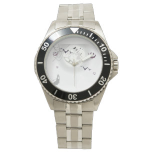 Mysterisk Elegans: Halloween Rostfritt Stål  Armbandsur