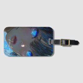 Mysterisk fantasiflicka - Oceanisk konstestetik Bagagebricka