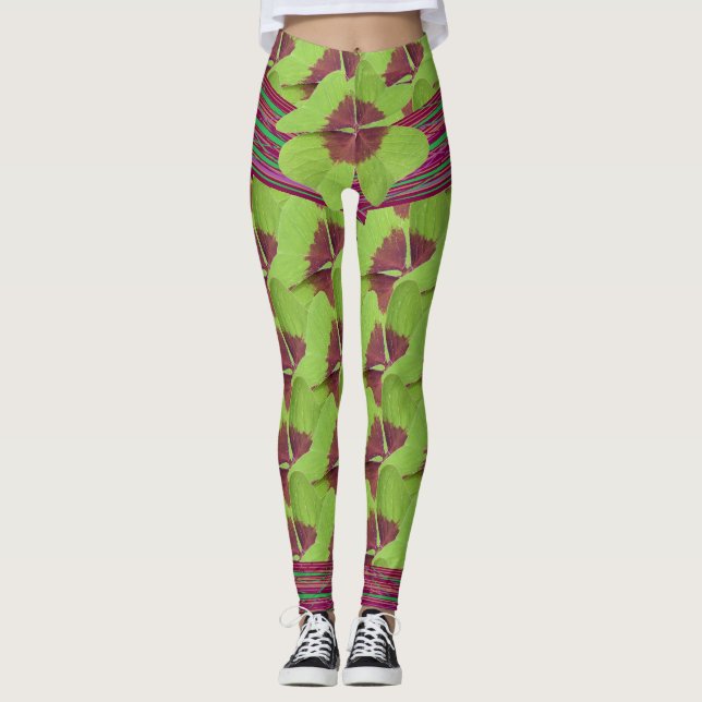Mysterisk Klöver Leggings (Framsida)