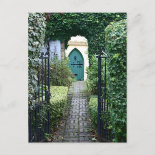 Mysterisk öppen gateway vykort