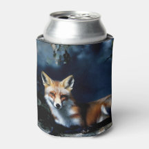 Mysterisk räv i Skogen Porträtt