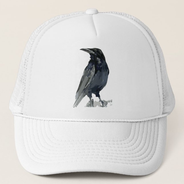 Mysterisk Ravens Illustration Keps (Framsida)