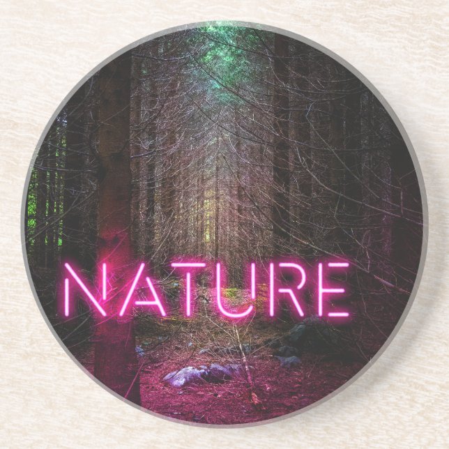 Mysterisk skogskaraktär för grö - magentans tecken underlägg (Framsidan)