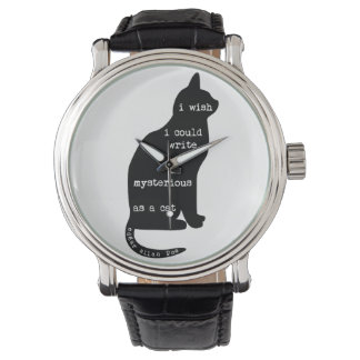 Mysterisk som en Cat Edgar Allan Poe-offert Armbandsur