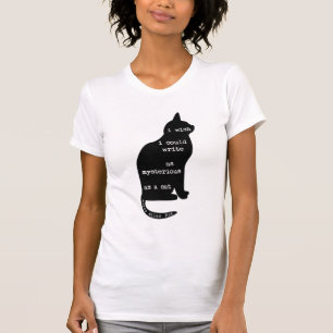 Mysterisk som en Cat Edgar Allan Poe-offert T-shirt