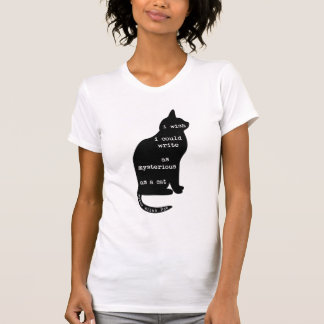 Mysterisk som en Cat Edgar Allan Poe-offert T-shirt