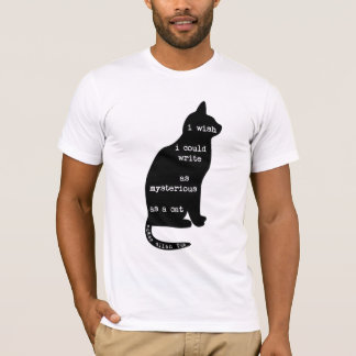 Mysterisk som en Cat Edgar Allan Poe-offert Tee Shirt