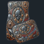 Mysteriskt Alienpåträffande i kosmetiska Realms Bilmatta<br><div class="desc">I en sjudande kosmos uppstår mystiska utomjordingar omgivna av intrikata symboler och celestial mönster.</div>