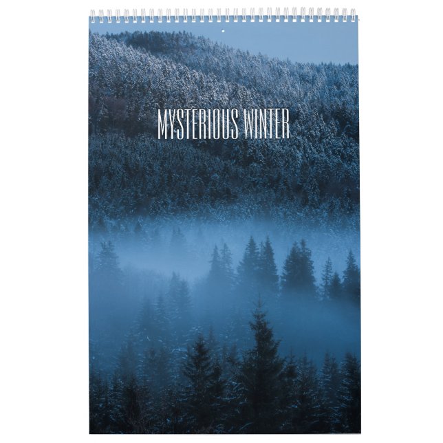 Mysteriskt bildkalender för vinterlandskap kalender (Omslag)