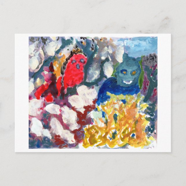 Mysteriskt Figurer #1-vykort Vykort (Framsida)