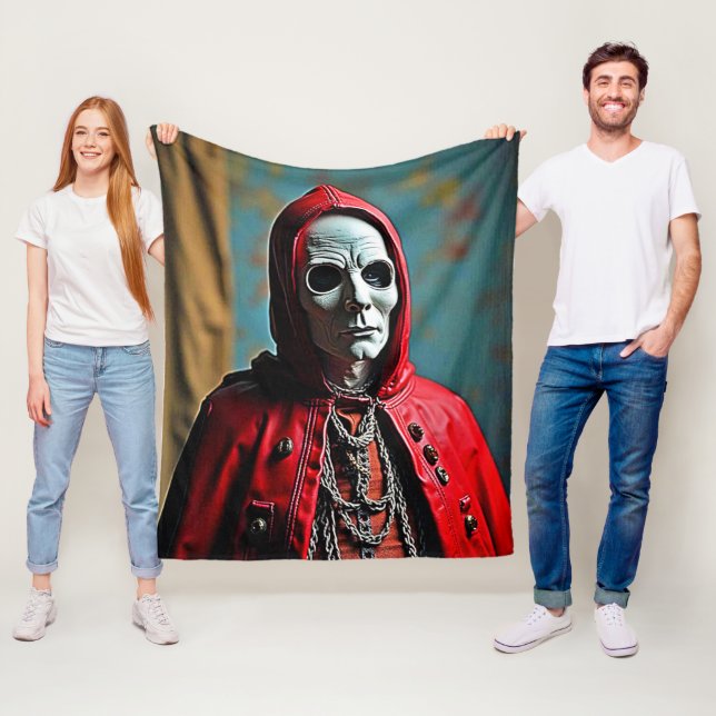 Mysteriskt hågat skal Figur Fleecefilt (På plats)