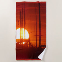 Mysteriskt Sunset Beach Towel