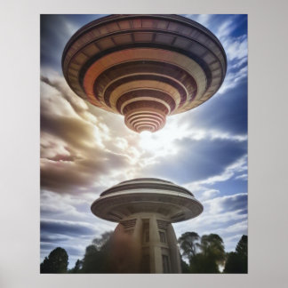 Mysteriskt UFO Poster