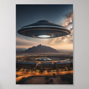 Mysteriskt UFO Poster