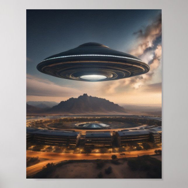 Mysteriskt UFO Poster (Framsidan)
