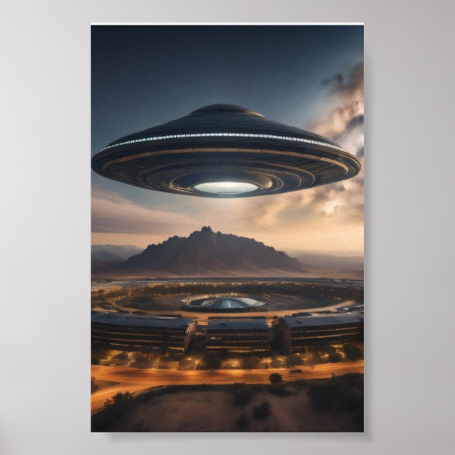 Mysteriskt UFO Poster (Framsidan)