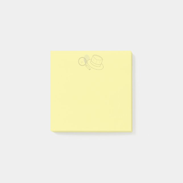 Mysterium Brottsutredning Bevismaterial Bräde Post-it Block (Framsida)