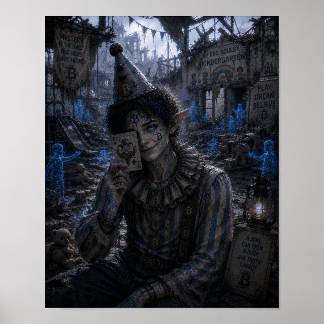 Mysterium / Cirkusclown / Förskola Poster (Framsidan)