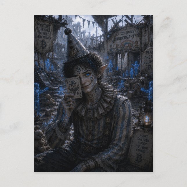 Mysterium / Cirkusclown / Förskola Vykort (Framsida)