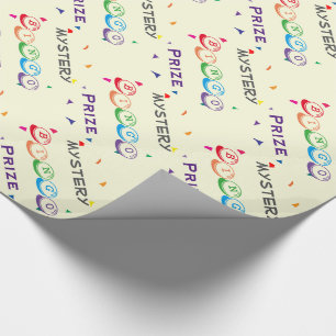 Mystery BINGO-pris med konfetti Gift-omslag Presentpapper