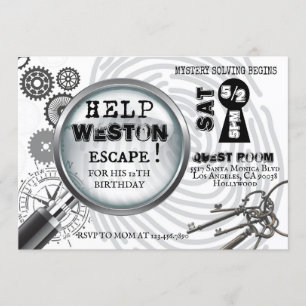 Mystery Escape-rum Inbjudan