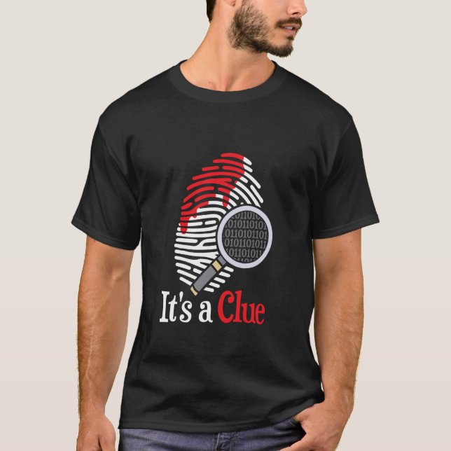 Mystery Lover Fingeravtryckskluv Design T Shirt (Framsida)