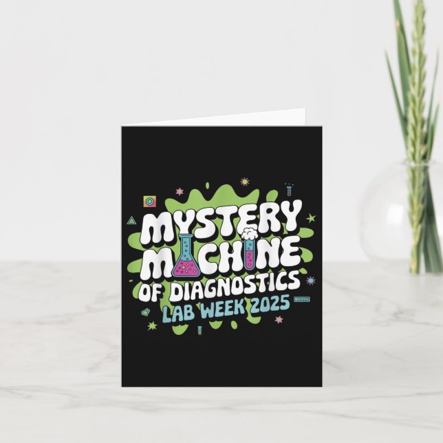 Mystery Machine för diagnostiklaboratoriumvecka 20 Kort (Framsida)