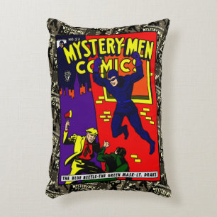 Mystery Manar Tecknad Pillow Prydnadskudde