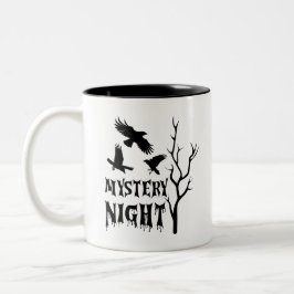 Mystery Night Gothic Crow Coffee Mug Två-Tonad Mugg