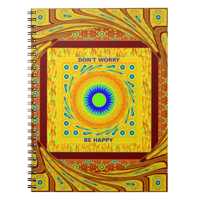 Mystic African Öga Wall Art: A Cyan Gaze Anteckningsbok (Framsidan)