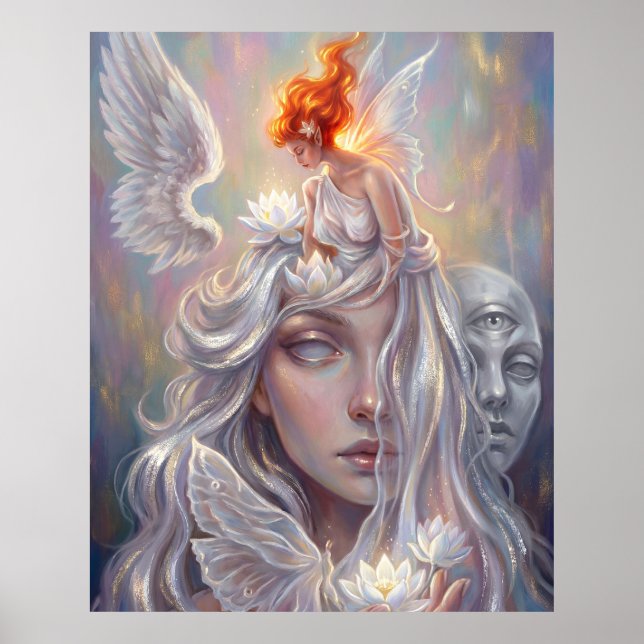 Mystic Angel Portrait Poster (Framsidan)