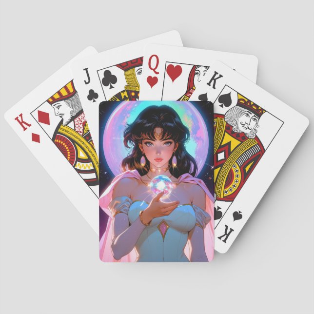 Mystic Anime Playing Cards Casinokort (Baksidan)