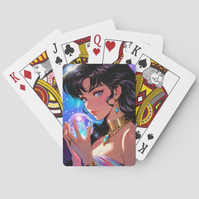 Mystic Anime Playing Cards Casinokort (Baksidan)