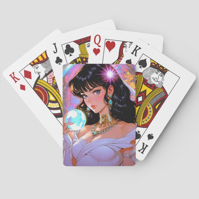 Mystic Anime Playing Cards Casinokort (Baksidan)