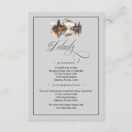 Mystic Autumn QR Code Enclosure Card Tilläggskort