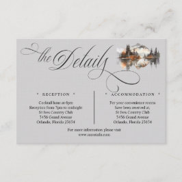 Mystic Autumn Script Details Enclosure Card Tilläggskort