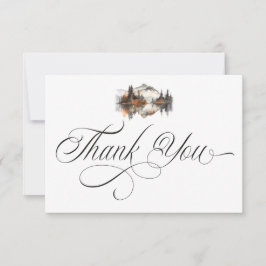 Mystic Autumn Thank You Card Tack Kort