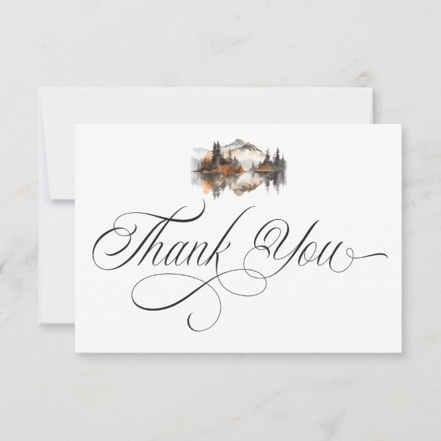 Mystic Autumn Thank You Card Tack Kort (Framsida)
