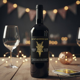 Mystic Bachelorette Tarot Party Vinflaska Etikett