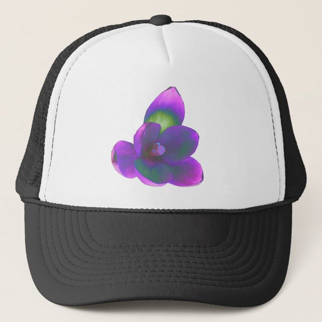 Mystic Beauty Crocus Flower Hat Truckerkeps (Framsida)