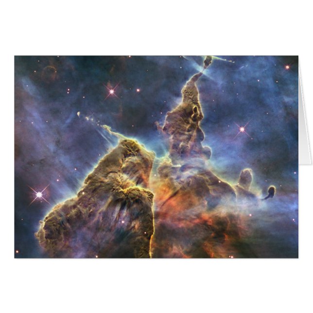 Mystic berg hälsningskort (Framsidan Horizontal)