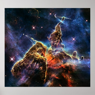 Mystic berg i utrymmeNASA Poster