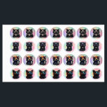Mystic Black Cat Iron-On Label<br><div class="desc">Never lose your magic again. This Mystic Black Cat Iron-On Label from Ruv’s Creation features a cosmic feline with a radiant third eye, designed to keep your garments safe and stylish. Whether it’s a sweatshirt at school or a cloak at wizard camp, this label ensures your clothes always find their...</div>