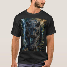 Mystic Black Panther – 3D Mikro Mozaik T Shirt