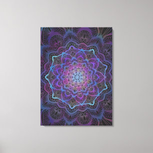 Mystic Bloom Mandala Canvastryck