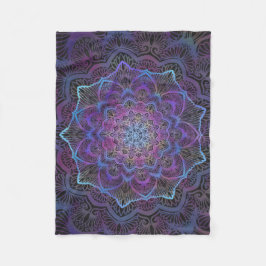Mystic Bloom Mandala Fleecefilt