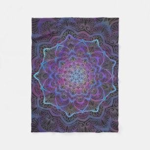 Mystic Bloom Mandala Fleecefilt