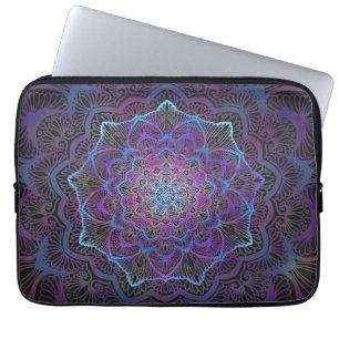 Mystic Bloom Mandala Laptop Fodral